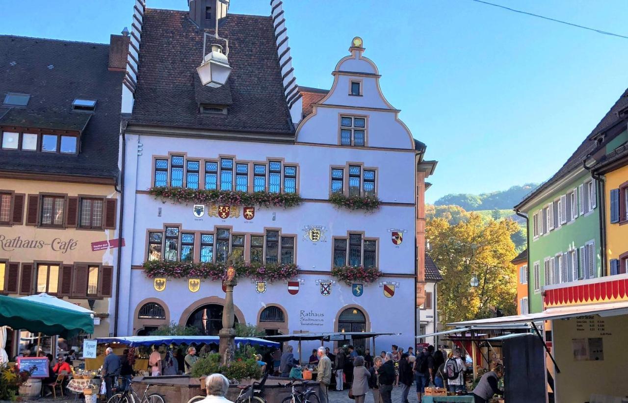 Ferienwohnung Belchenblick Staufen im Breisgau Bagian luar foto